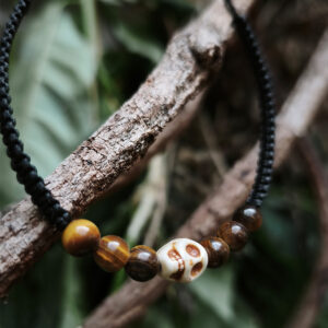 Pulsera macrame calavera hombre 10